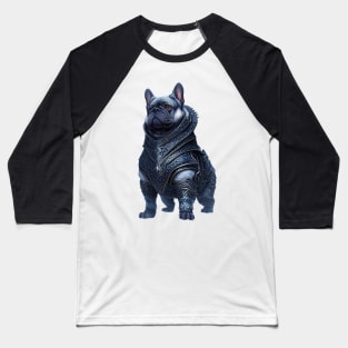 Badass Frenchie in Jotunheim Armor Version 2 Baseball T-Shirt